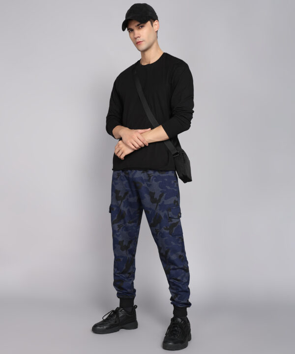 Blue Camouflauge Cargo Pant